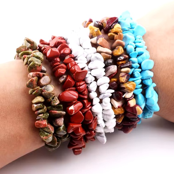 Bracelet And Earrings Set - Lapis Lazuli Natural Healing Stone - Picture 8 of 12